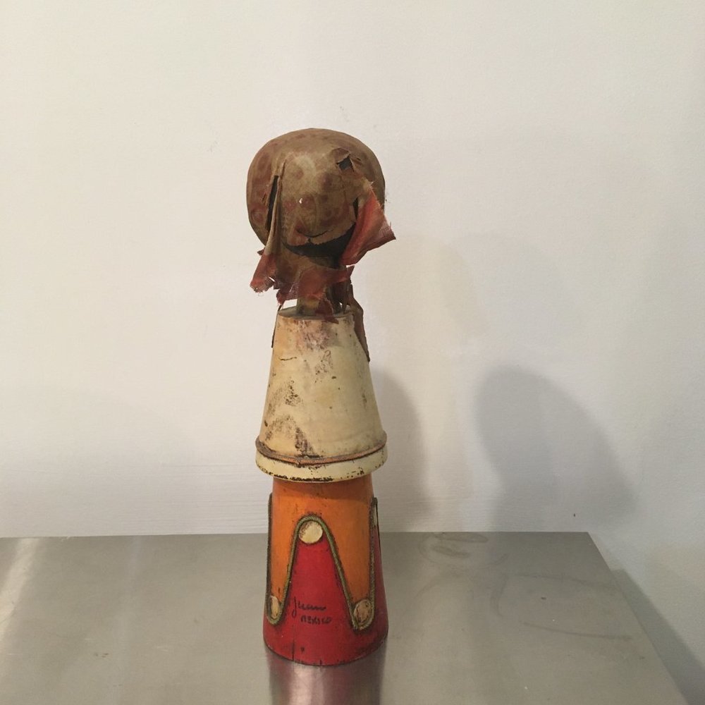 Vintage Mexican wood carved doll by Juan - RARE - Picture 7 of 8